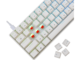 Клавиатури White Shark SHINOBI v2, RED OUTEMU Switch, бяла