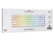 Клавиатури White Shark SHINOBI v2, Brown switches, бяла