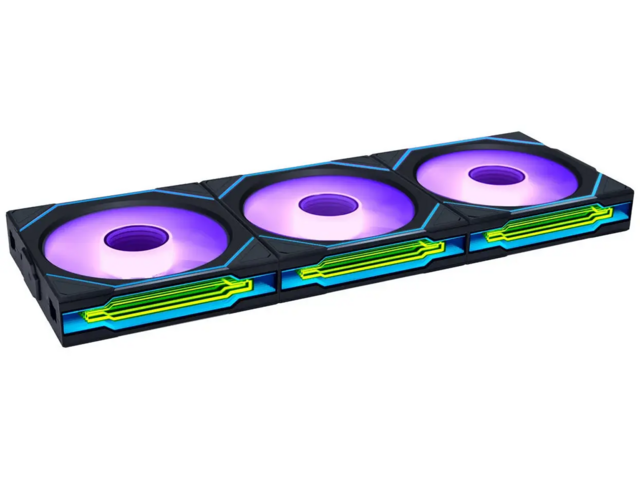 Вентилатори Lian Li UNI FAN SL-INF Wireless 120 Reverse Blade Black 3-Pack