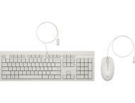 Клавиатури HP 225 Wired Mouse and Keyboard Combo G2, White