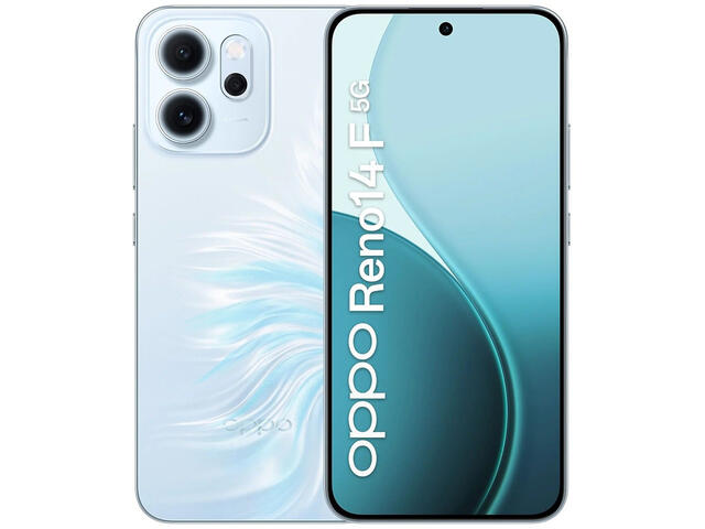 Смартфони Oppo Reno14 F 5G - 8GB RAM / 256GB, Opal Blue