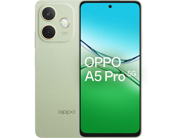 Смартфони Oppo A5 Pro 5G - 8GB RAM / 256GB, Olive Green