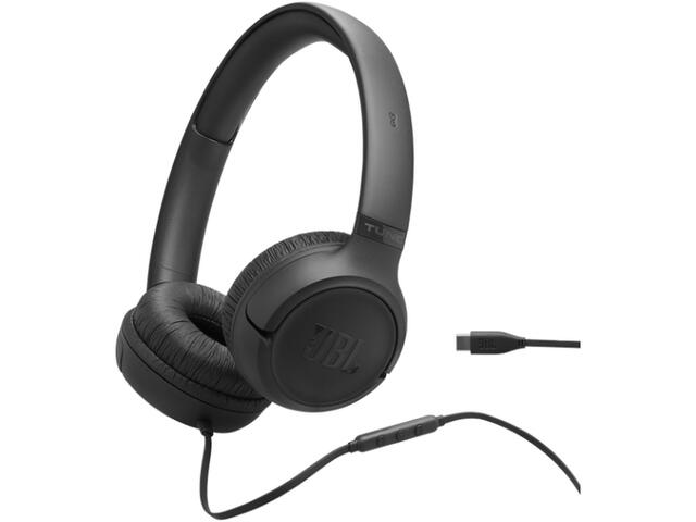 Слушалки JBL Tune 520C USB-C, Black