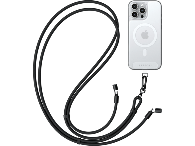 Кабели и Адаптери Satechi OntheGo™ USB-C Lanyard Cable, Black