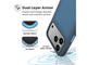 Калъфи Speck iPhone 17 Pro Max Presidio Lux, MagSafe,  Deep Sea Fade/Black/Spell Blue
