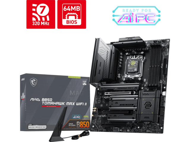 Дънни платки MSI MAG B850 TOMAHAWK MAX WIFI II