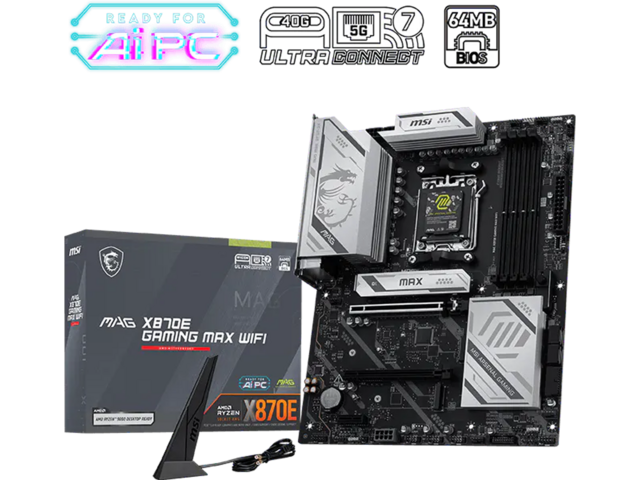 Дънни платки MSI MAG X870E GAMING MAX WIFI