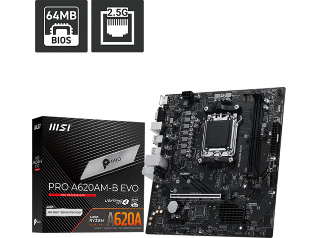 Дънни платки MSI PRO A620AM-B EVO
