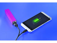 Външни батерии Външна батерия Hama "Candy bar" 2600 mAh, розова