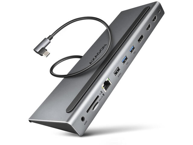 Докинг станции Axagon Multiport HMC-4KX3 11in1 Display Hub
