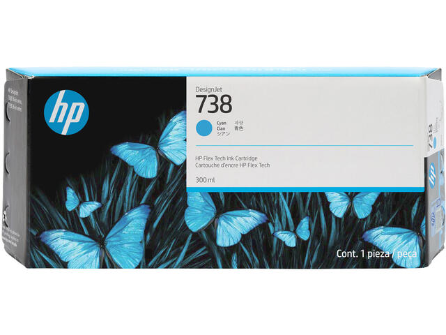 Консумативи HP 738 300-ml, Cyan