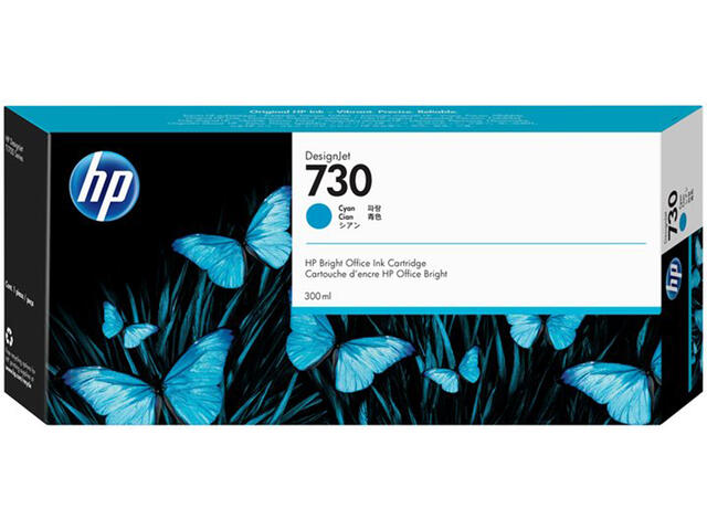 Консумативи HP 730 300-ml, Cyan