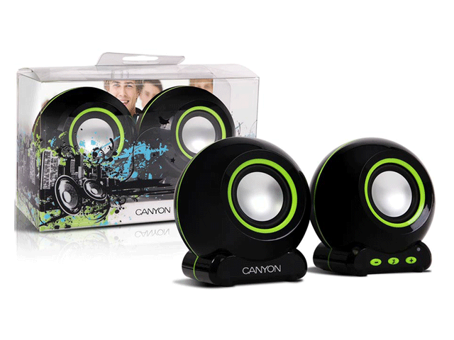 Слушалки USB тонколони Canyon с контрол на звука