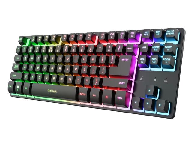 Клавиатури TRUST GXT831 Thado TKL Wireless Keyboard Black US