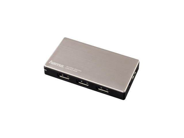 Джаджи Hama USB 4-портов хъб, USB 3.0 за ултрабуци/лаптопи