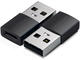 Кабели и Адаптери Satechi Aluminum 2x Type-A to Type-C Adapter - Space Black