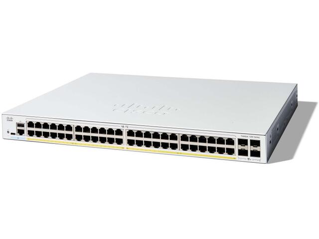 Мрежово оборудване Cisco Catalyst 1200 48-port GE, PoE, 4x1G SFP
