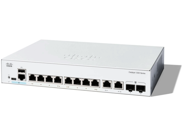 Мрежово оборудване Cisco Catalyst 1200 8-port GE, Ext PS, 2x1G Combo