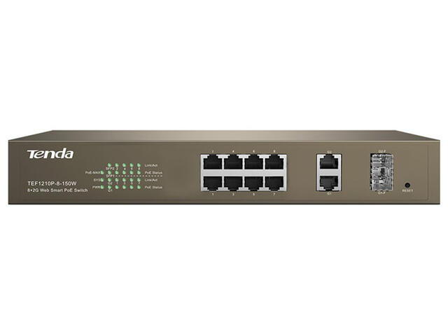 Мрежово оборудване Tenda TEF1210P 8P POE