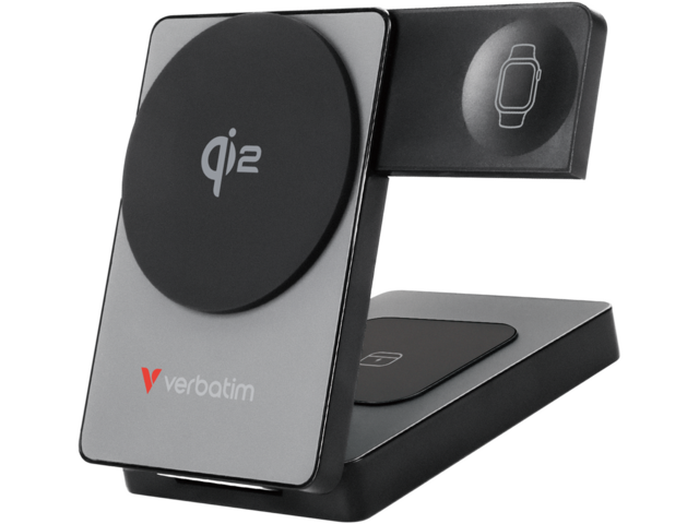 Външни батерии Verbatim Charge 'n' Go Qi2 Power Bank 5000mAh Magnetic Wireless Charging - Grey