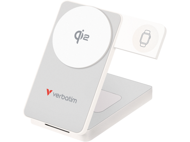 Външни батерии Verbatim Charge 'n' Go Qi2 Power Bank 10000mAh Magnetic Wireless Charging - White