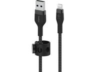 Кабели и Адаптери Belkin  BoostCharge Pro Flex USB-A Cable with Lightning Connector, 1M - Black