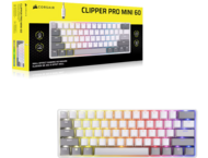 Клавиатури Corsair CLIPPER PRO MINI 60 Hall Effect Gaming Keyboard, White