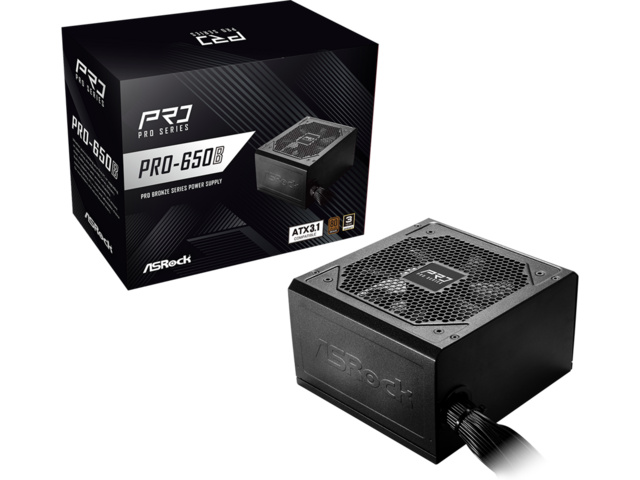 Захранвания за компютри ASRock PRO-650B ATX 3.1, Нарушена опаковка