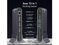 Докинг станции Acer Universal Docking Station 15in1 Type-C