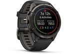 Смарт часовници Garmin fēnix® 9 Pro, inReach® - 43 мм - Carbon Gray DLC Titanium с Black/Pebble Grey силиконова каишка