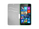 Калъфи Mozo Lumia 535 wallet T-bar phone case, бял