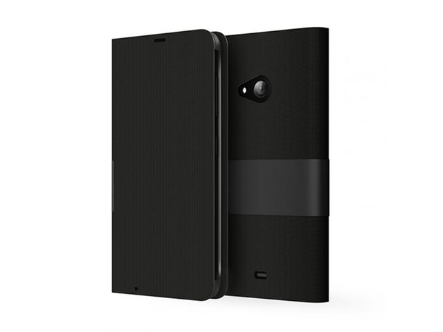 Калъфи Mozo Lumia 535 wallet T-bar phone case, черен