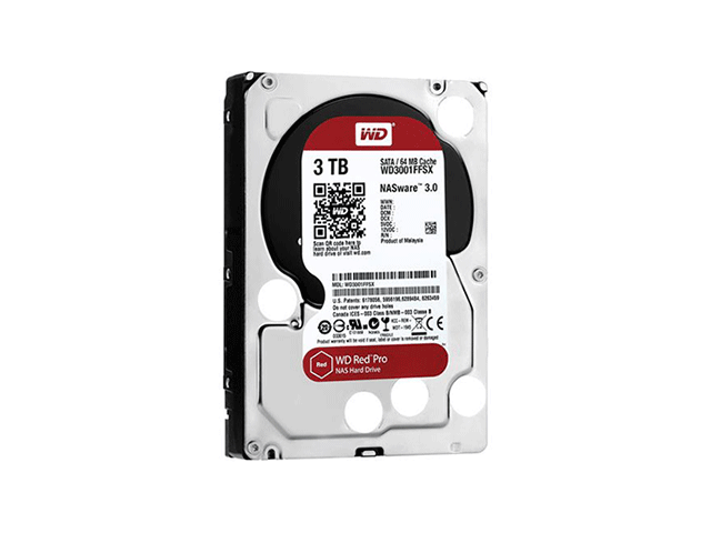 Твърди дискове 3TB 7200 rpm Western Digital Red Pro NAS