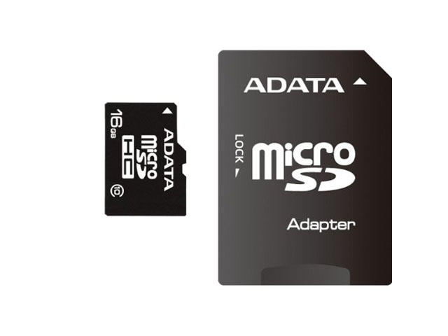 Аксесоари за таблети 16GB microSD карта A-Data class 10