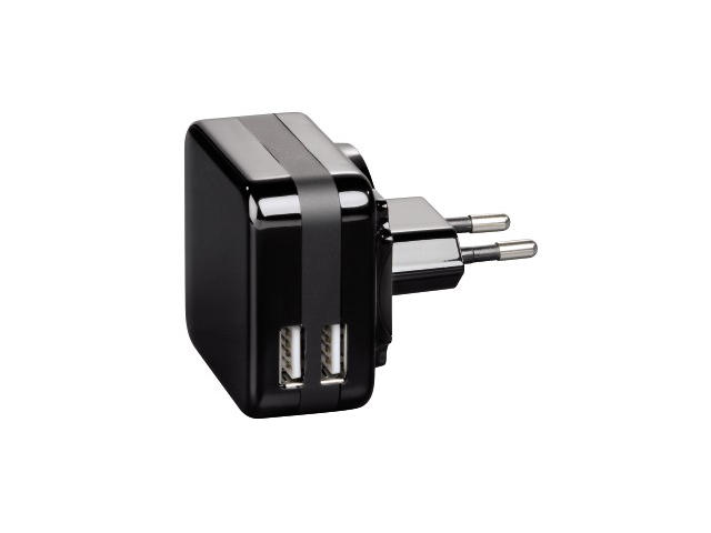 Зарядни устройства Hama двоен USB адаптер 
