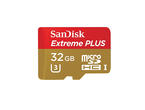 Карти памет 32GB microSD SanDisk Extreme Plus Class 10