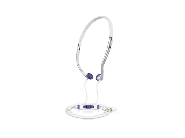 Слушалки Sennheiser Adidas PX 685i Sports, в бяло-синьо