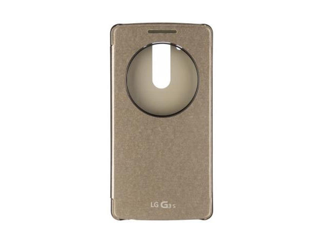 Калъфи LG QuickCircle Case за LG G3s, в златисто