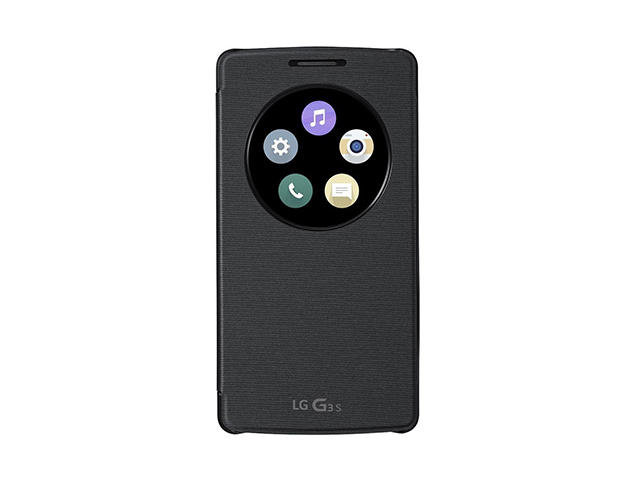 Калъфи LG QuickCircle Case за LG G3s, в черно