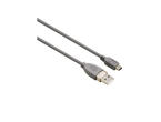 Кабели и Адаптери Hama mini USB 2.0 кабел, екраниран, сив, 0.25 м