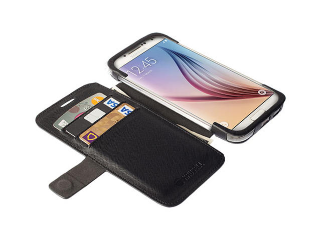 Калъфи Krusell Malmo Flip cover за Samsung Galaxy S6, S6 Edge, в черно