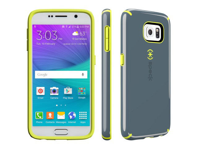 Калъфи Speck CandyShell за Galaxy S6, сиво-жълт