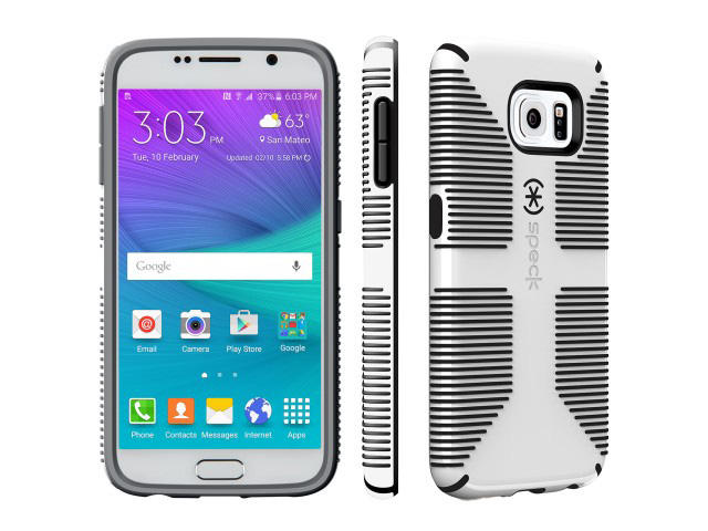 Калъфи Speck CandyShell Grip за Galaxy S6, бяло-черен