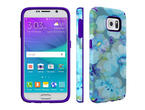 Калъфи Speck CandyShell Inked за Galaxy S6, Aqua Floral Blue/UltraViolet Purple 