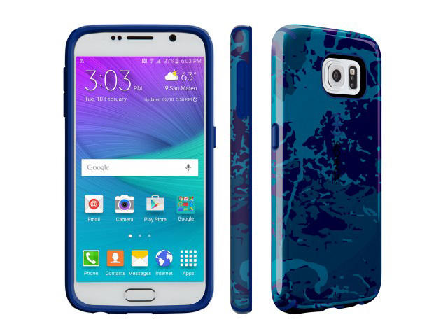 Калъфи Speck CandyShell Inked за Galaxy S6, Color Field Blue/Cadet Blue