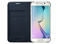 Калъфи Samsung Flip Wallet Fabric за Samsung Galaxy S6 Edge, в черно