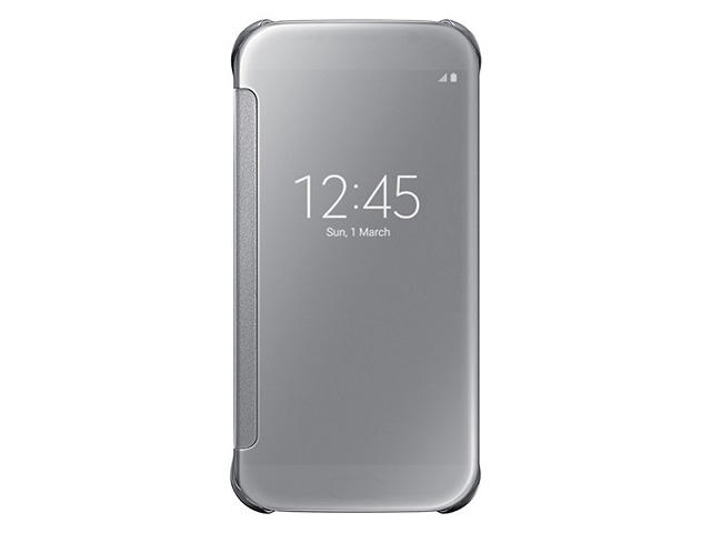 Калъфи Samsung Galaxy S6 Clear View Cover, в сребристо