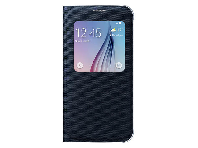 Калъфи Samsung S View Cover (Fabric) за Samsung Galaxy S6, в черно