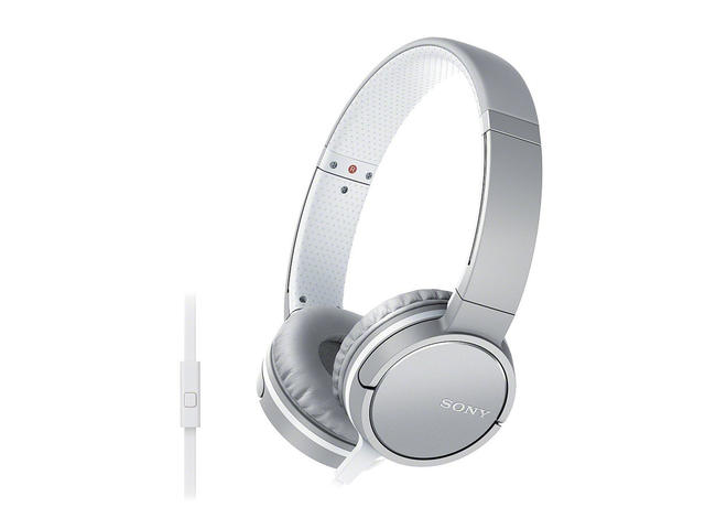 Слушалки Sony MDR-ZX660AP, в бяло