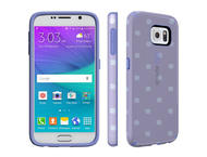 Калъфи Speck CandyShell Inked за Galaxy S6, Stripe Polka Heather/Wisteria Purple
